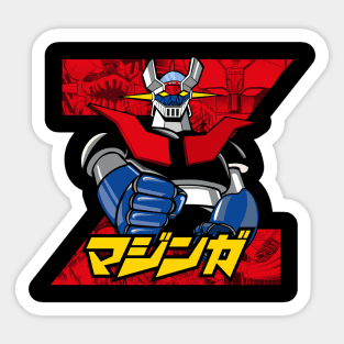 Mazinger Z Anime Vintage Sticker